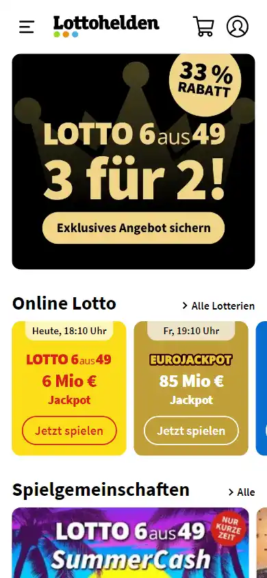 Lottohelden Casino screenshot 2