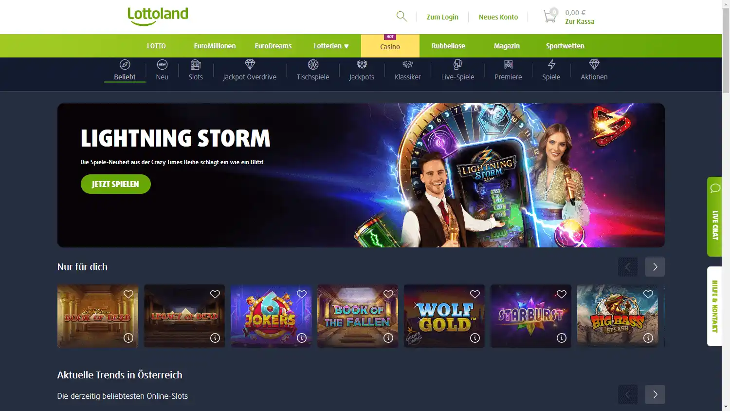 Lottoland Casino AT screenshot 2