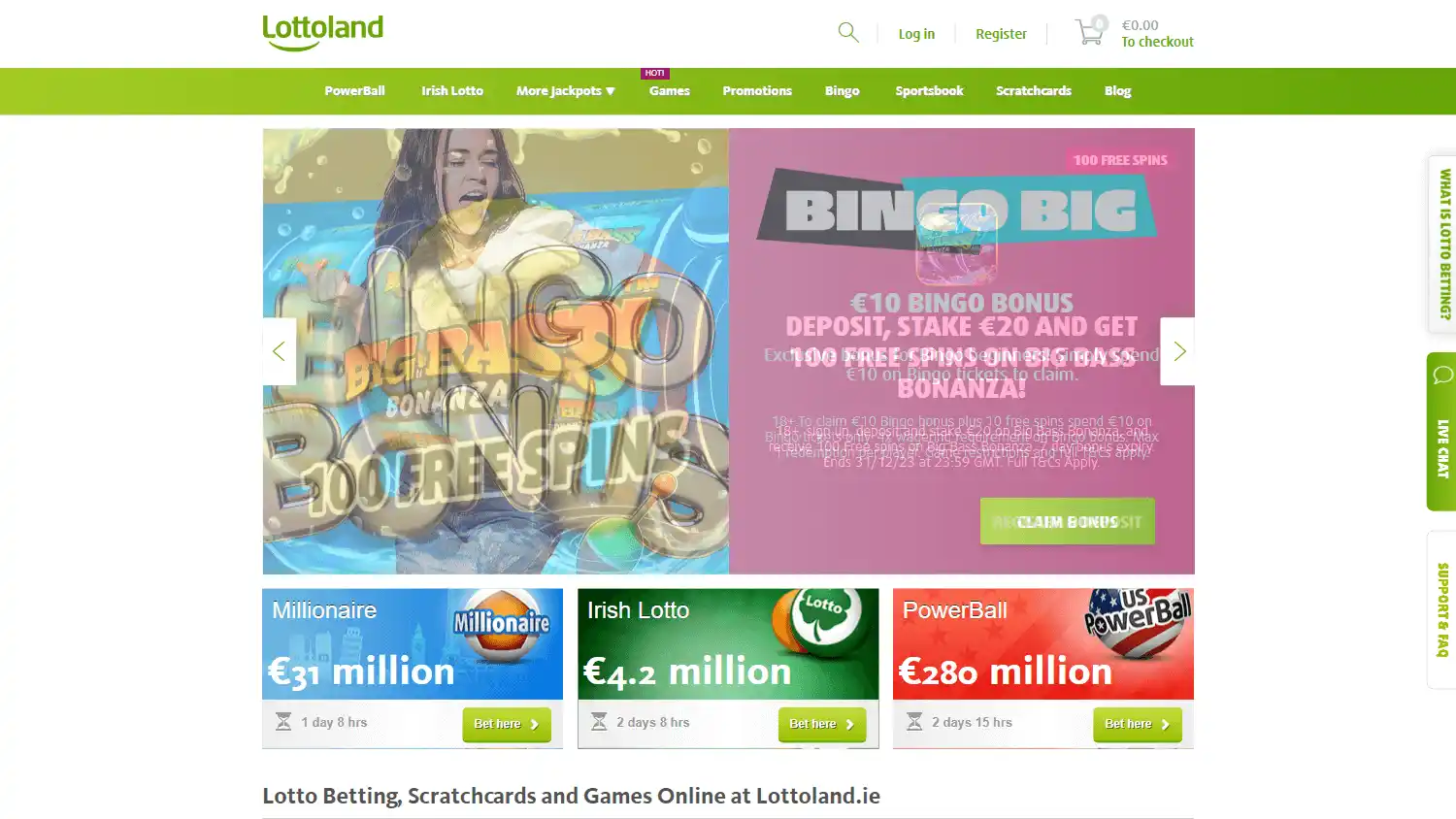 Lottoland Casino IE screenshot 1