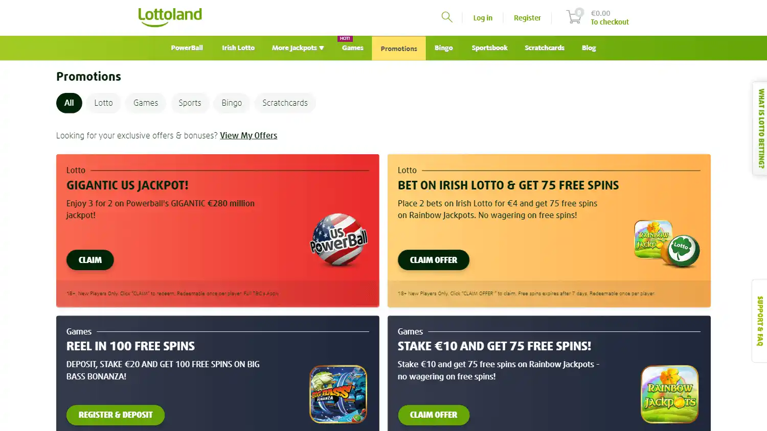 Lottoland Casino IE screenshot 3