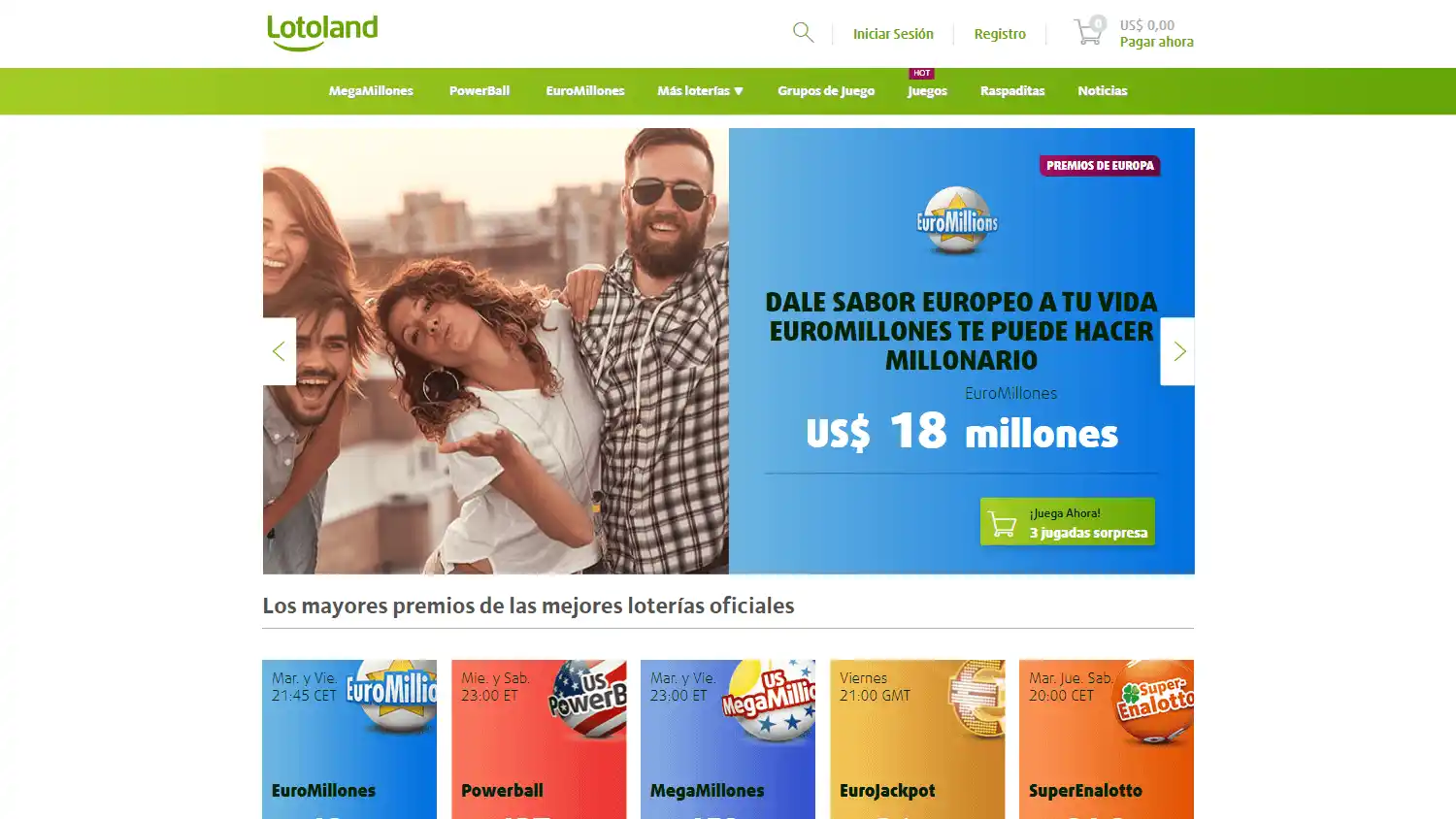 Lottoland Casino UK screenshot 2