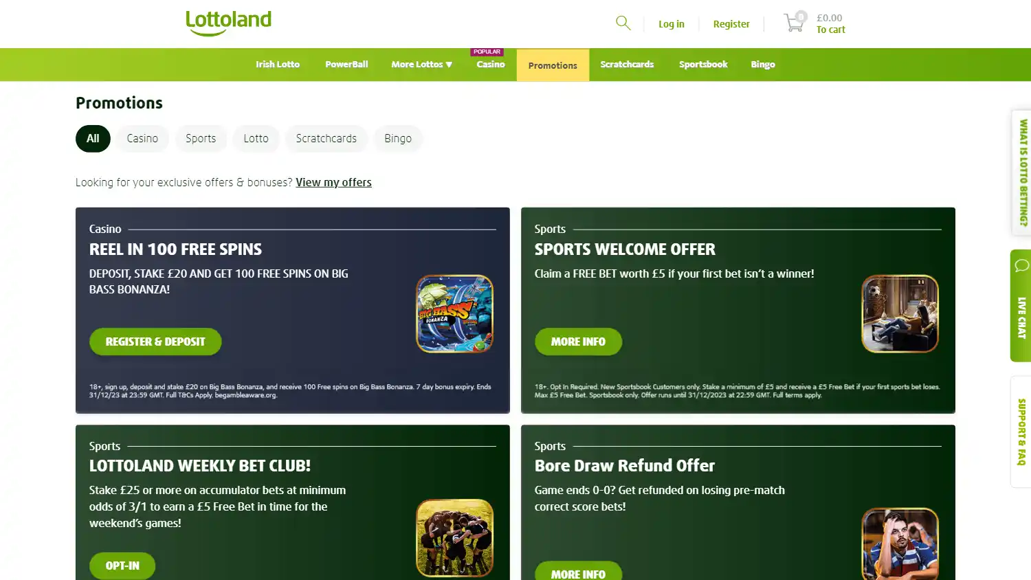 Lottoland Casino UK screenshot 3