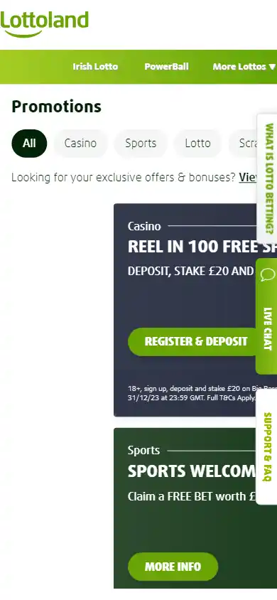 Lottoland Casino UK screenshot 6
