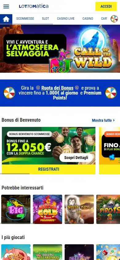 Lottomatica Casino screenshot 4