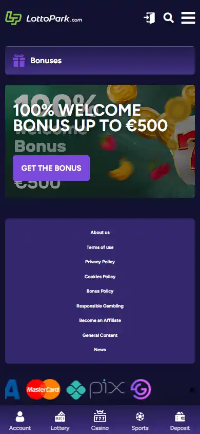 LottoPark Casino screenshot 6