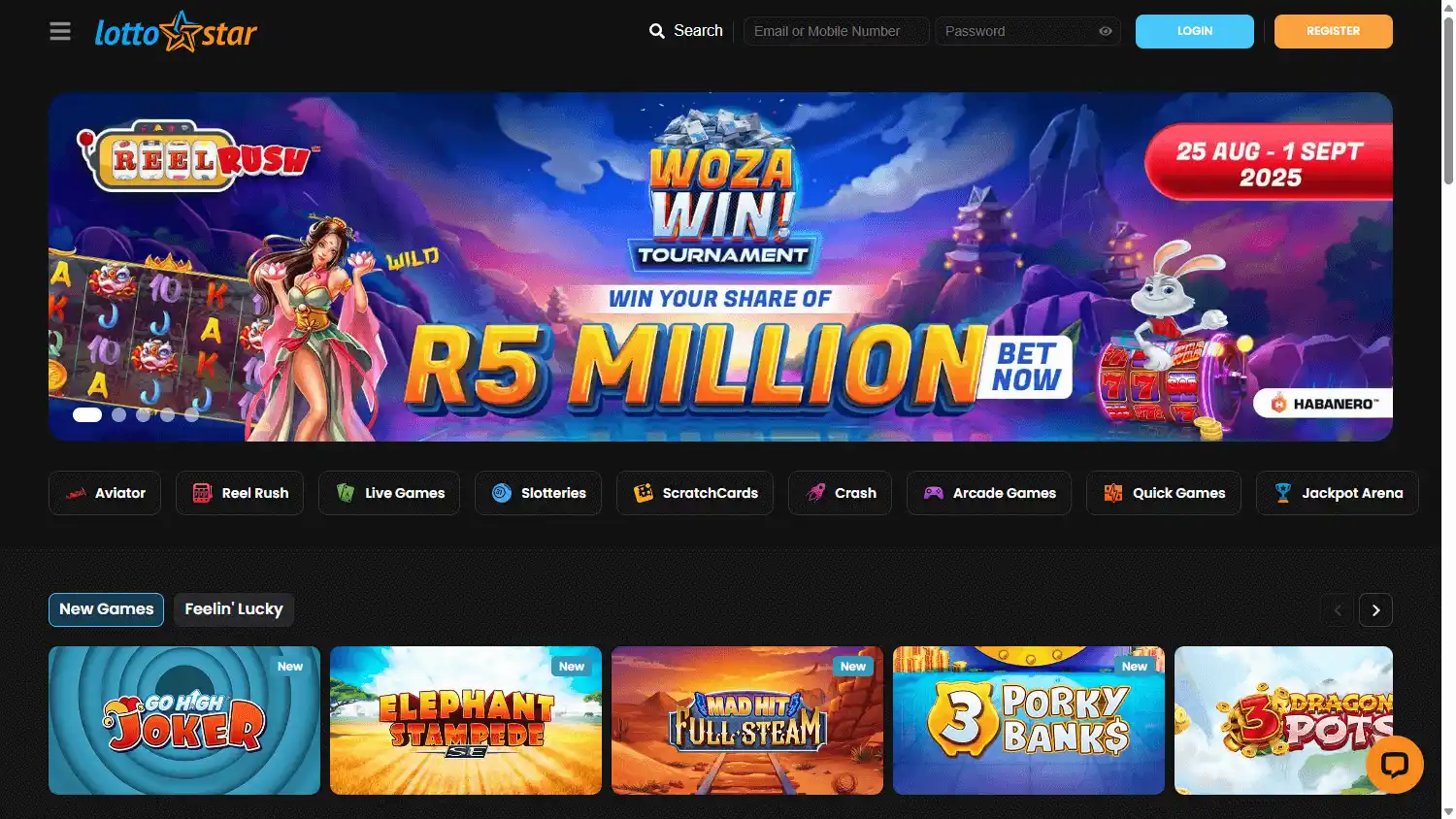 LottoStar Casino screenshot 1
