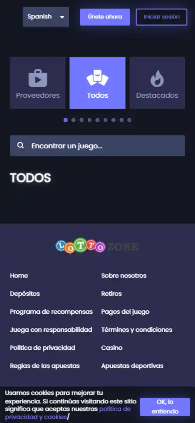LottoZone Casino screenshot 4