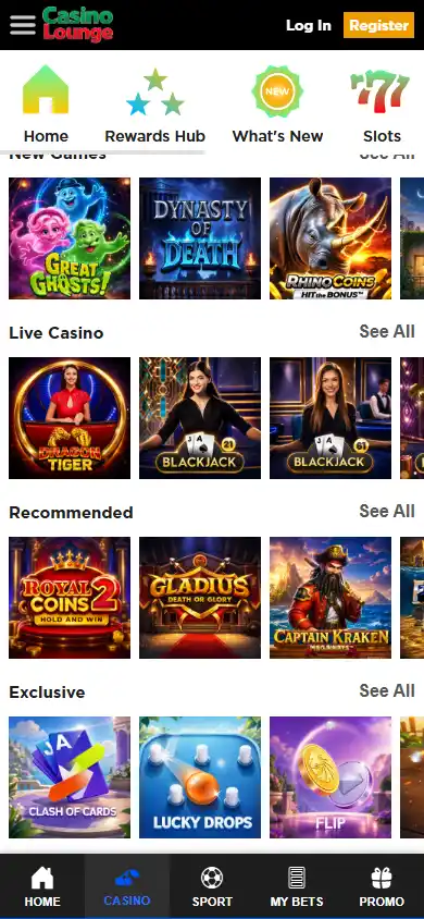 Lounge Casino screenshot 5