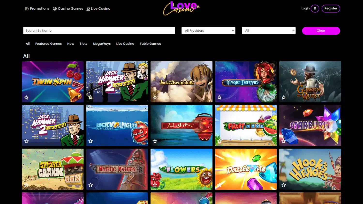 Love Casino screenshot 1