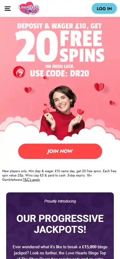 Lovehearts Bingo Casino screenshot 3