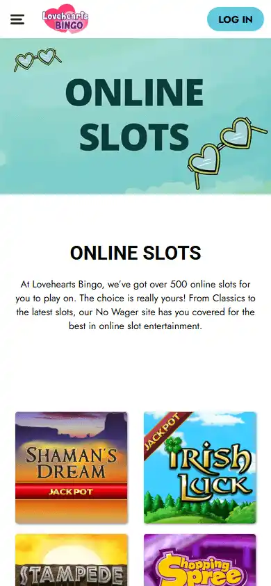 Lovehearts Bingo Casino screenshot 4
