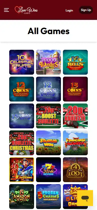 Love Wins Casino screenshot 5