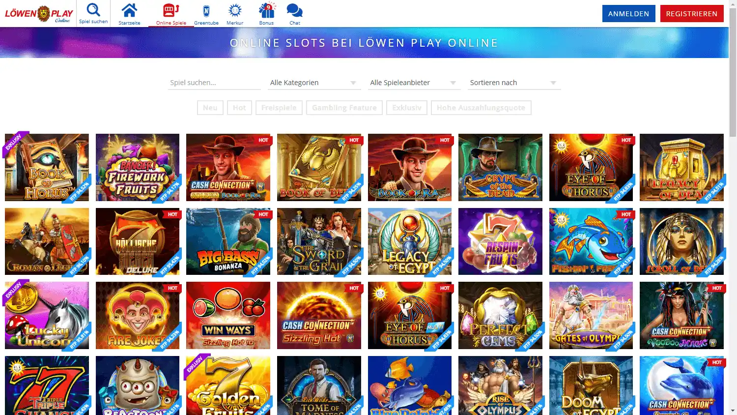 Löwen Play Casino screenshot 3