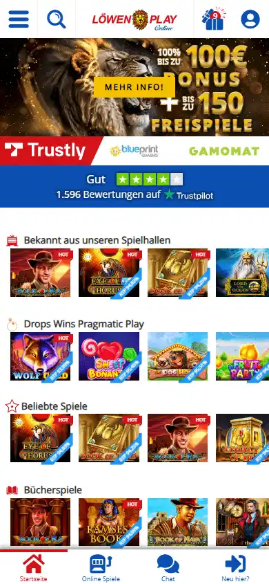 Löwen Play Casino screenshot 5
