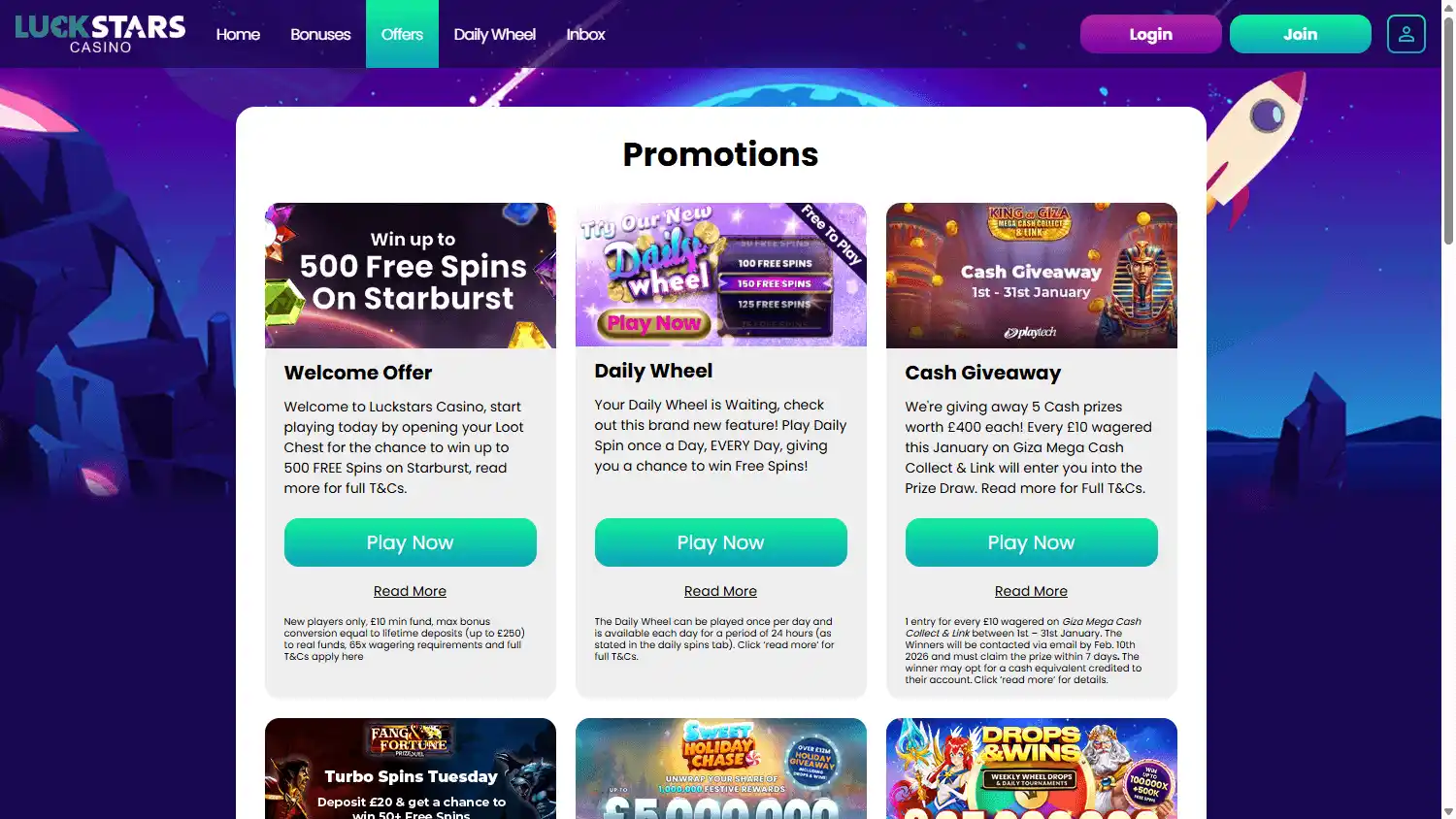 Luck Stars Casino screenshot 3