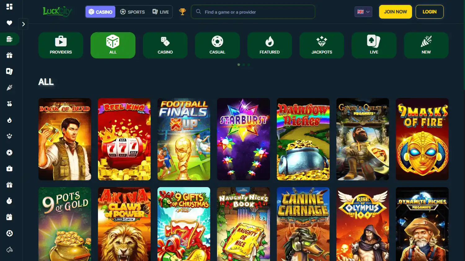 LuckCity Casino screenshot 2