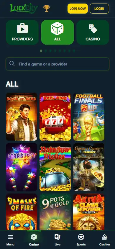 LuckCity Casino screenshot 5