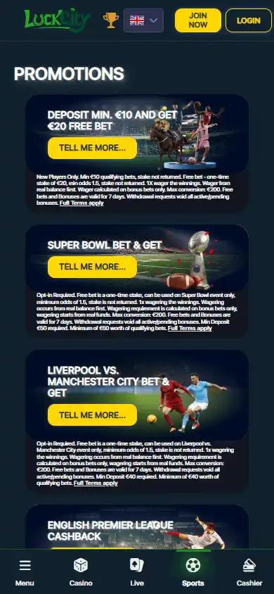 LuckCity Casino screenshot 6