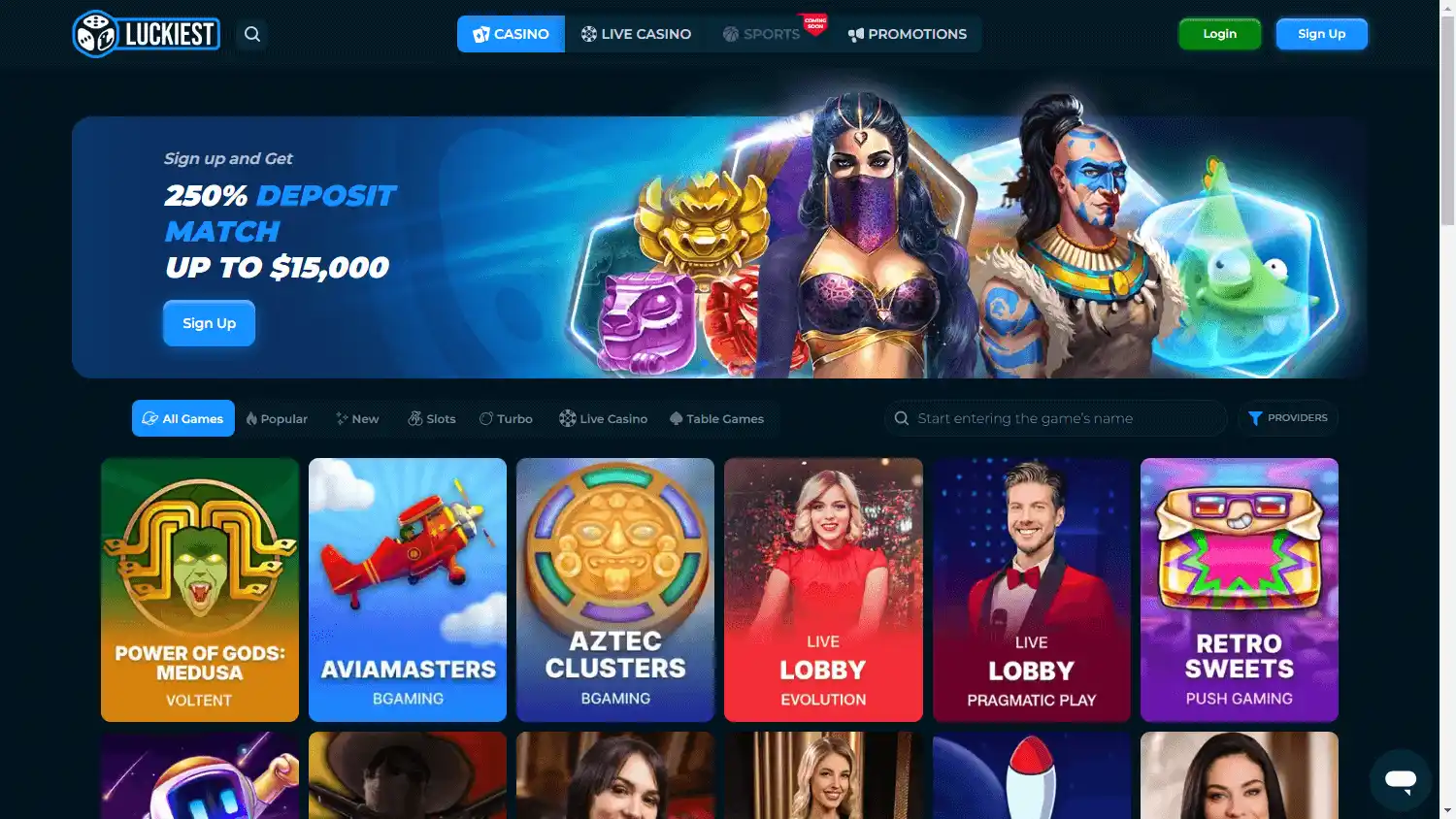 Luckiest Casino screenshot 2