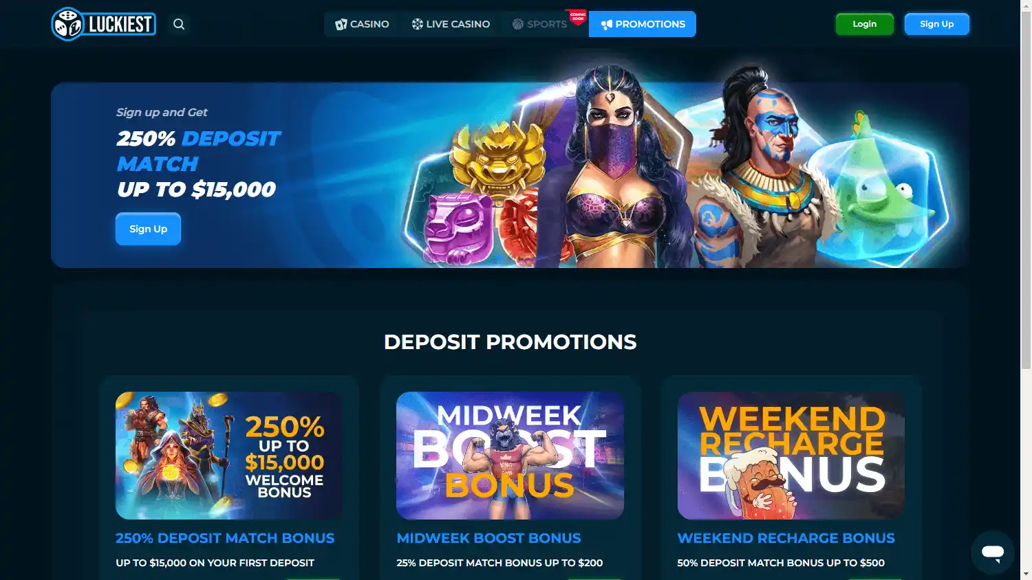 Luckiest Casino screenshot 3
