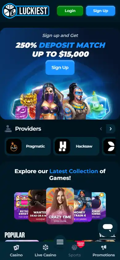 Luckiest Casino screenshot 4