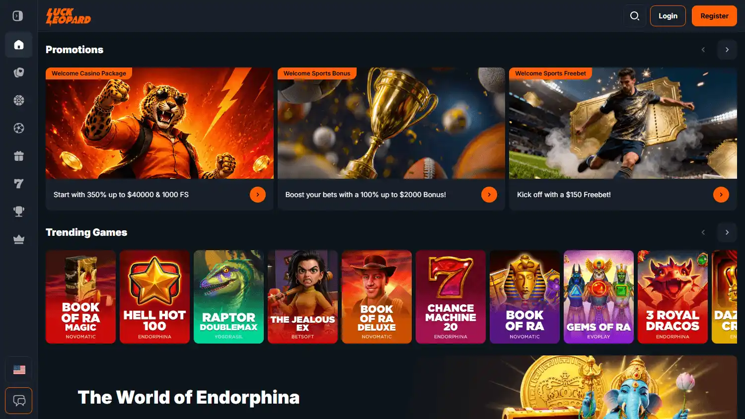 LuckLeopard Casino screenshot 1