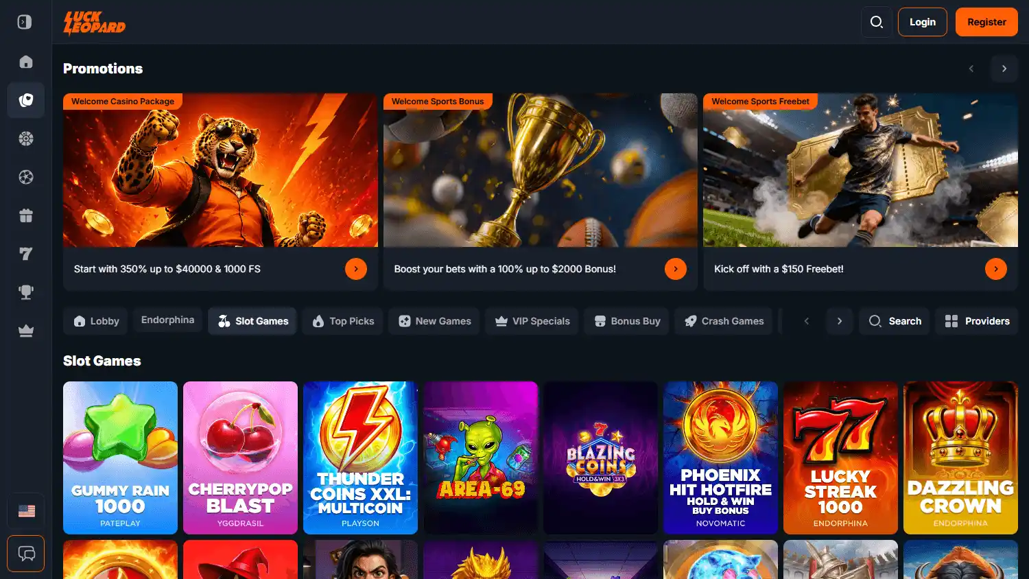 LuckLeopard Casino screenshot 2