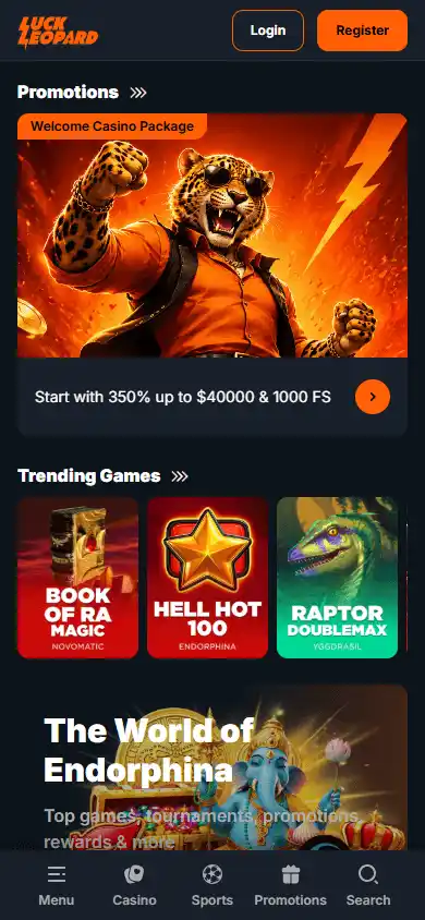 LuckLeopard Casino screenshot 4