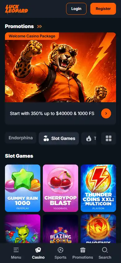 LuckLeopard Casino screenshot 5