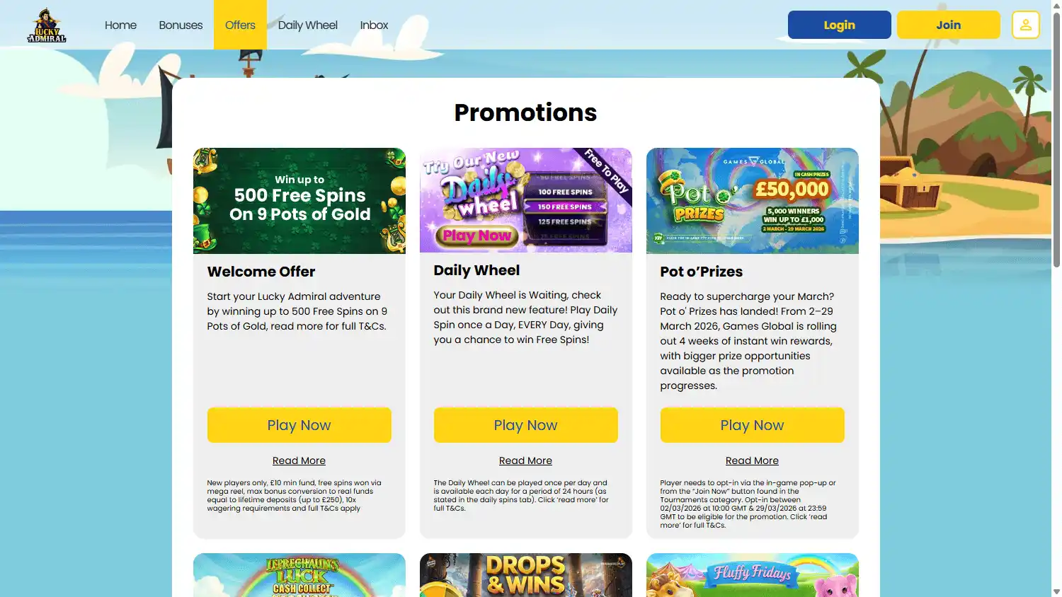 Lucky Admiral Casino screenshot 3