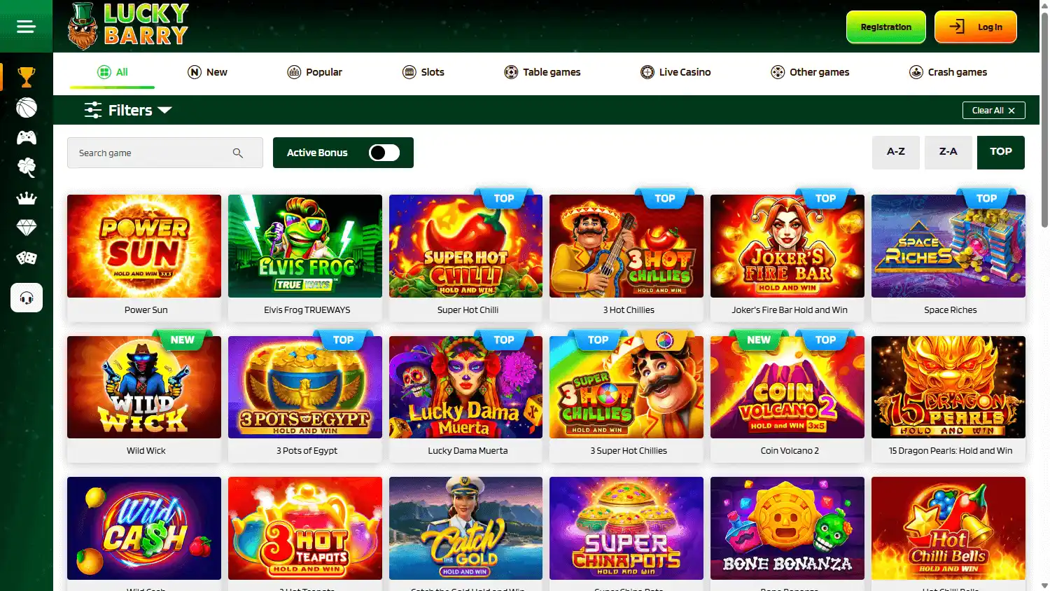 Lucky Barry Casino screenshot 2