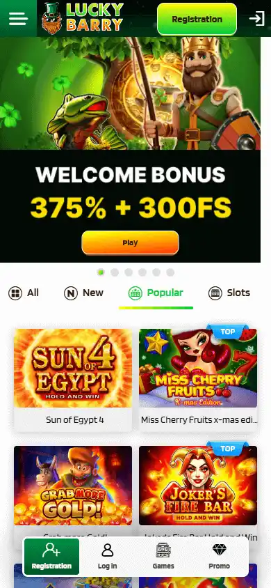 Lucky Barry Casino screenshot 4