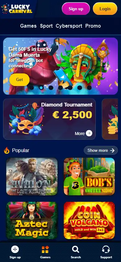 Lucky Carnival Casino screenshot 3