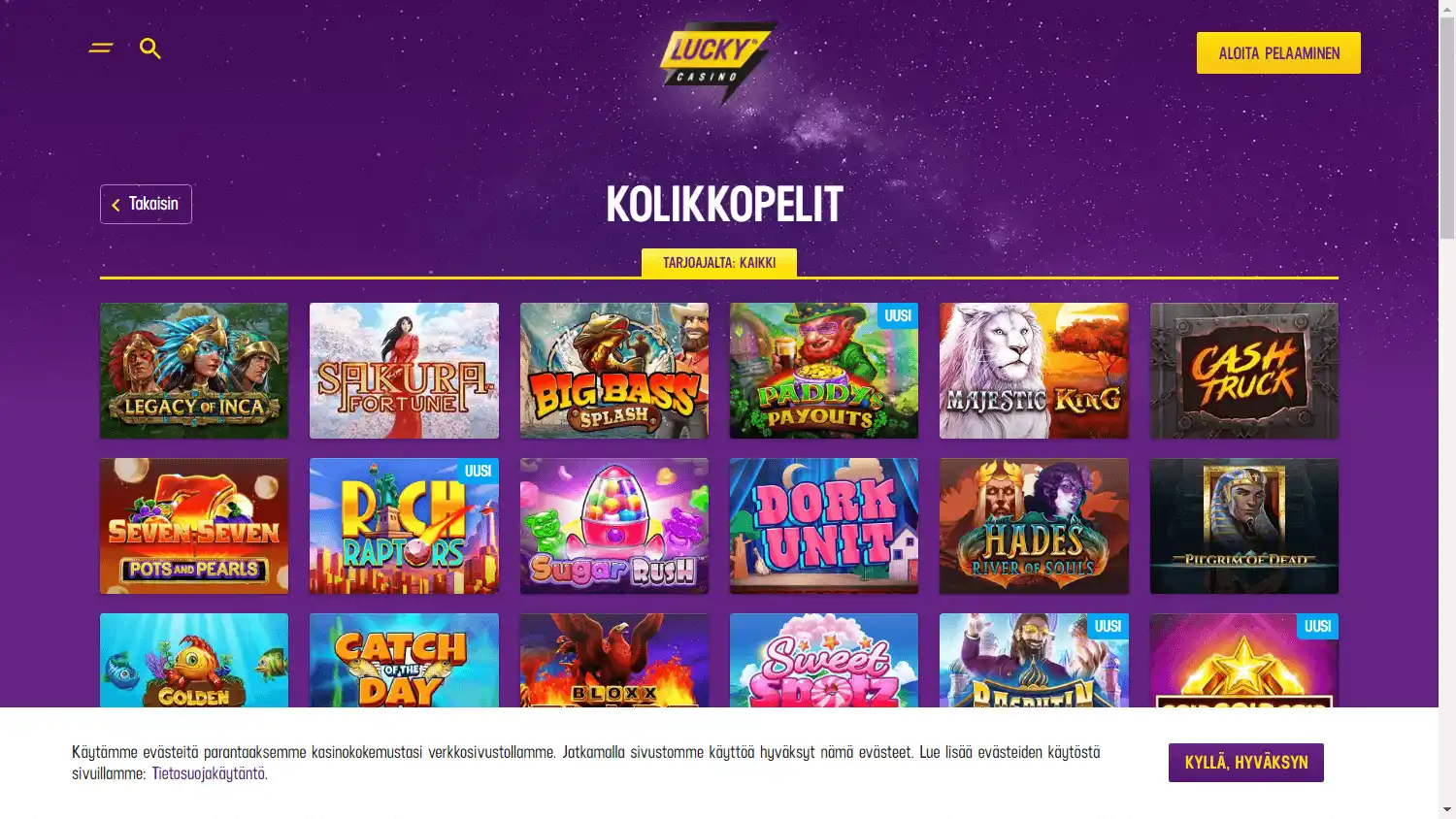 Lucky Casino screenshot 2