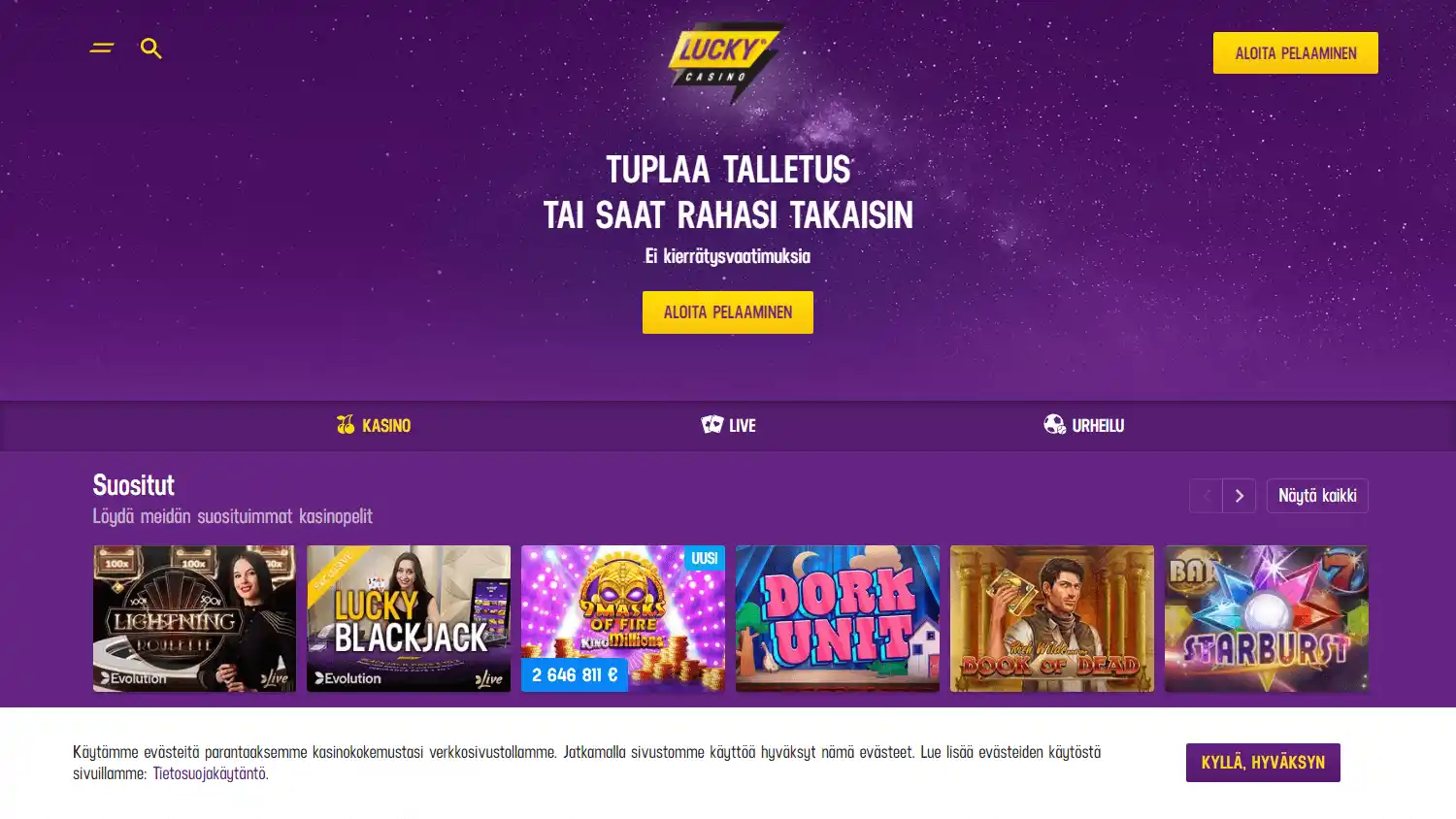 Lucky Casino Ontario screenshot 2