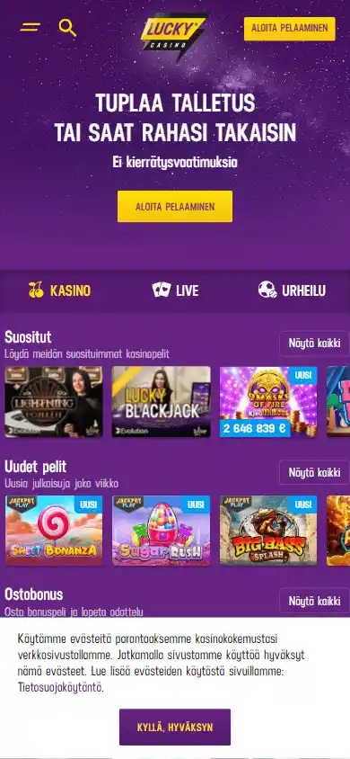 Lucky Casino Ontario screenshot 5