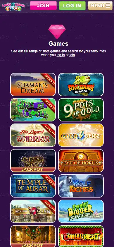 Lucky Charm Bingo Casino screenshot 5