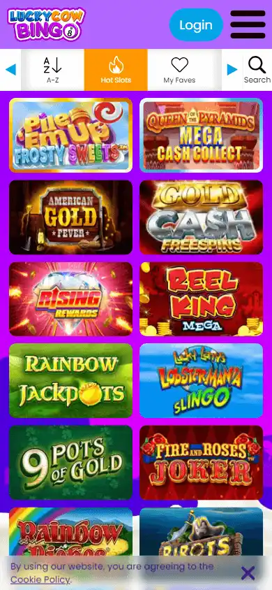 Lucky Cow Bingo Casino screenshot 5