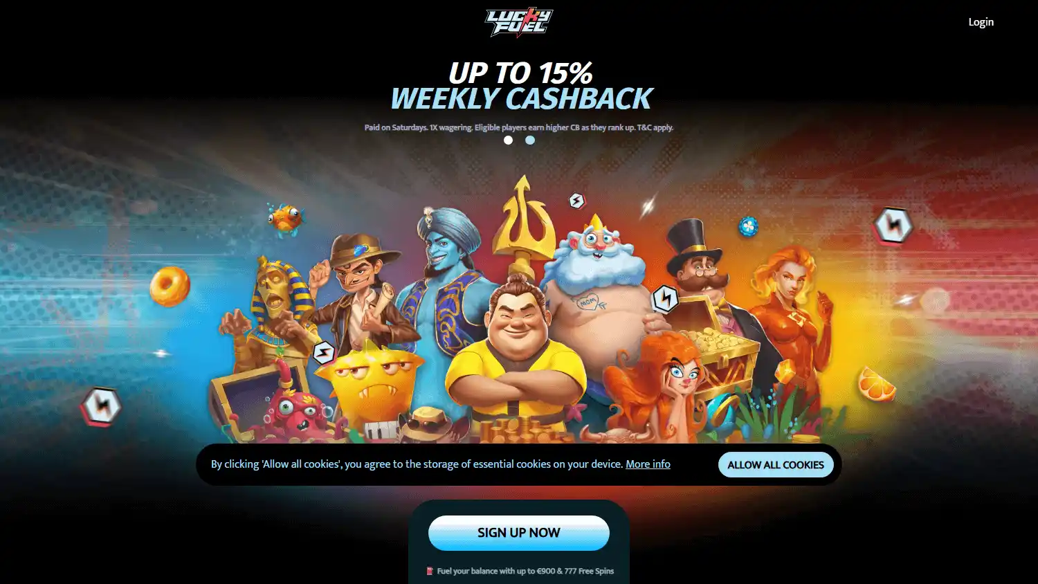 Lucky Fuel Casino screenshot 1
