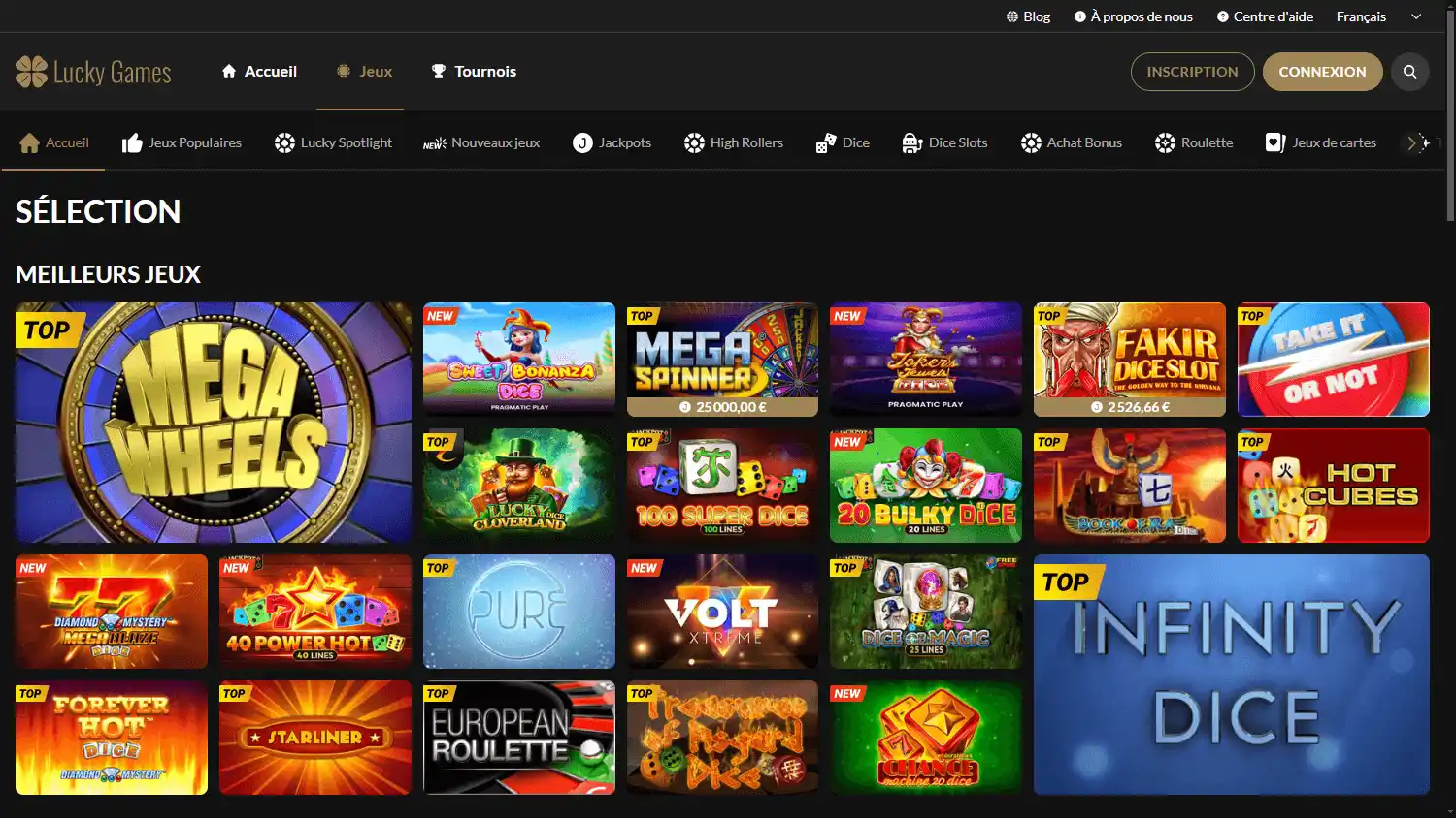 Lucky Games Casino screenshot 2