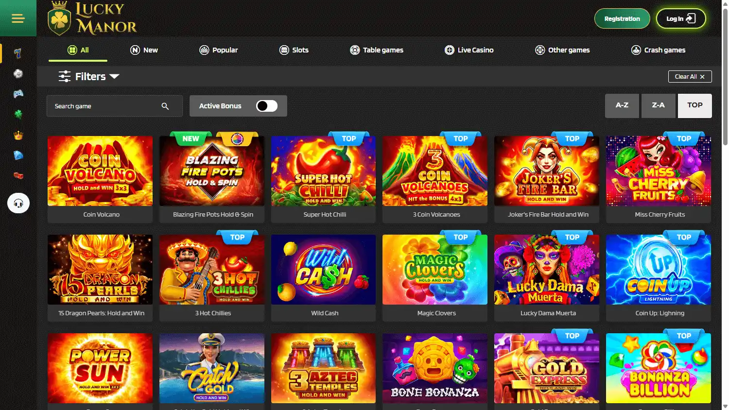 Lucky Manor Casino screenshot 2