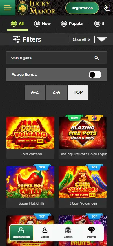 Lucky Manor Casino screenshot 5