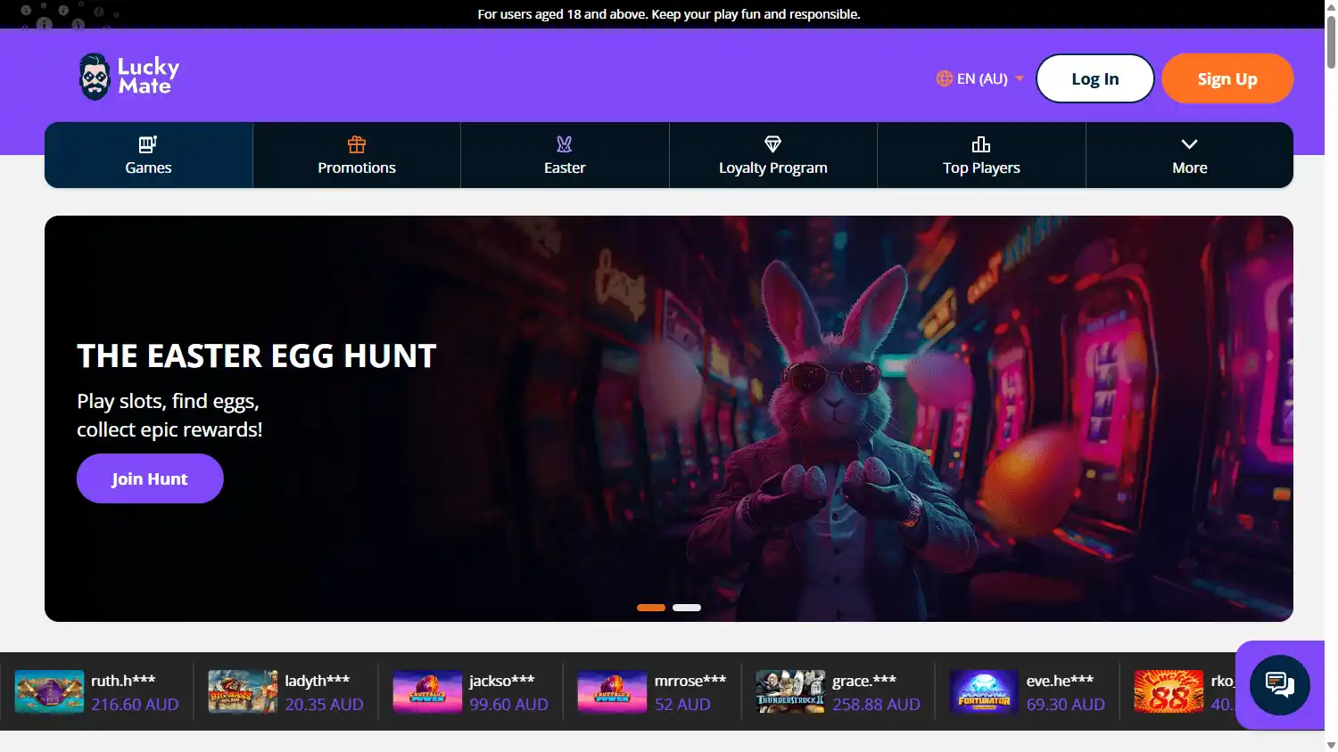 Lucky Mate Casino screenshot 1