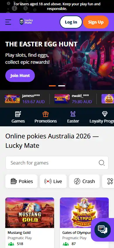 Lucky Mate Casino screenshot 4