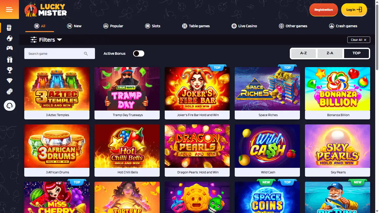Lucky Mister Casino screenshot 2