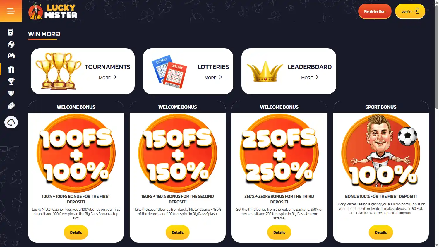Lucky Mister Casino screenshot 3