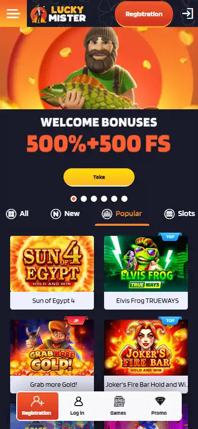 Lucky Mister Casino screenshot 4