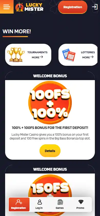 Lucky Mister Casino screenshot 6