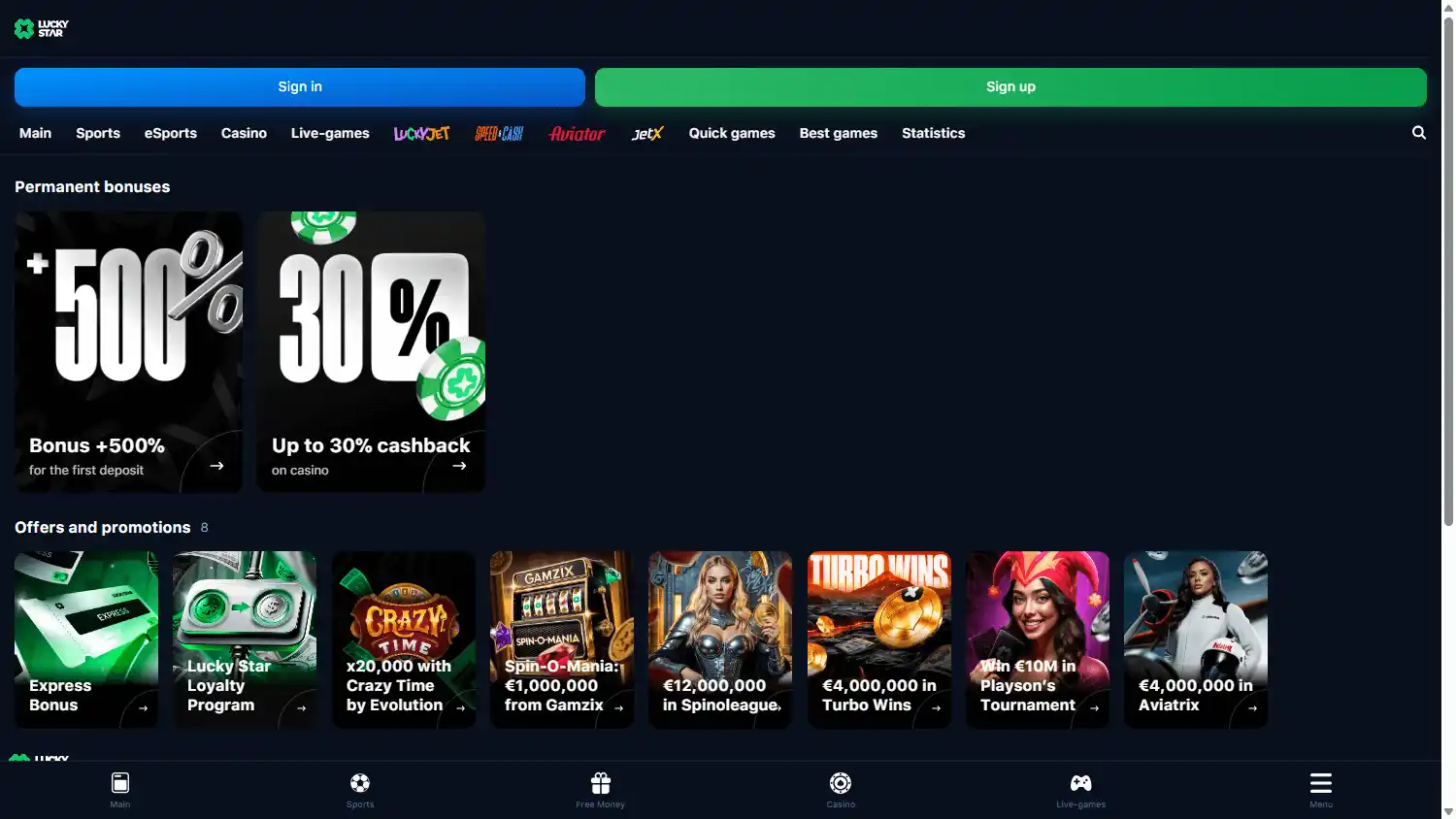 Lucky Star Casino screenshot 3