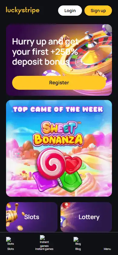 Lucky Stripe Casino screenshot 2